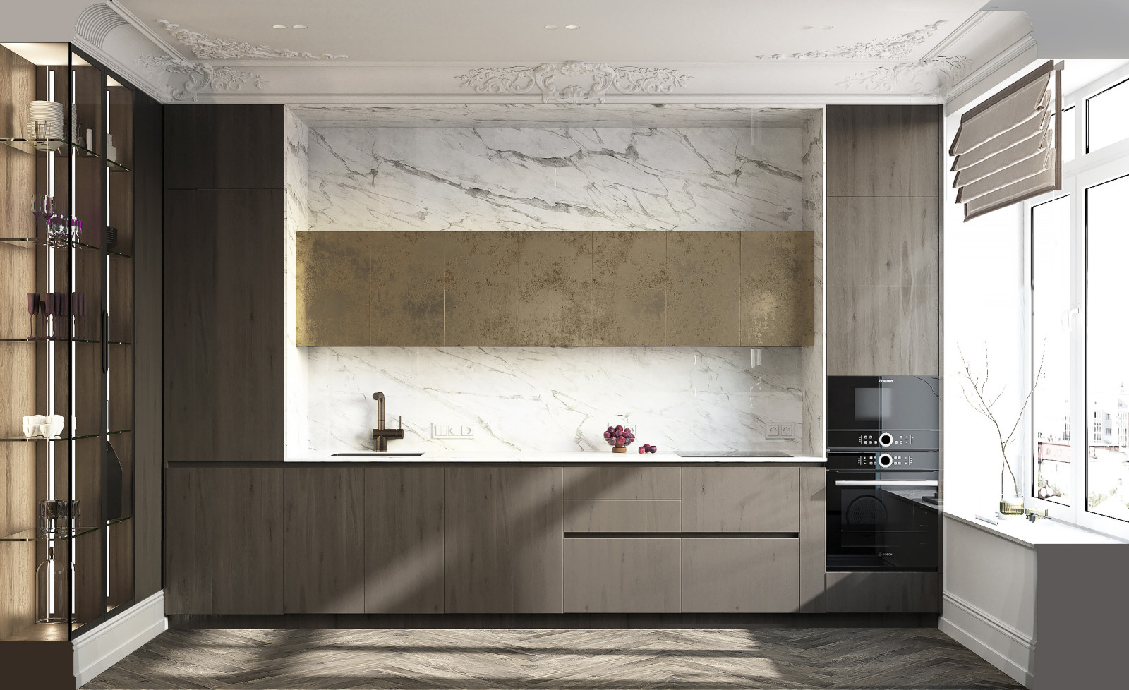 Драгоценная шкатулка, проект в стиле Арт-деко в ЖК Тихвин