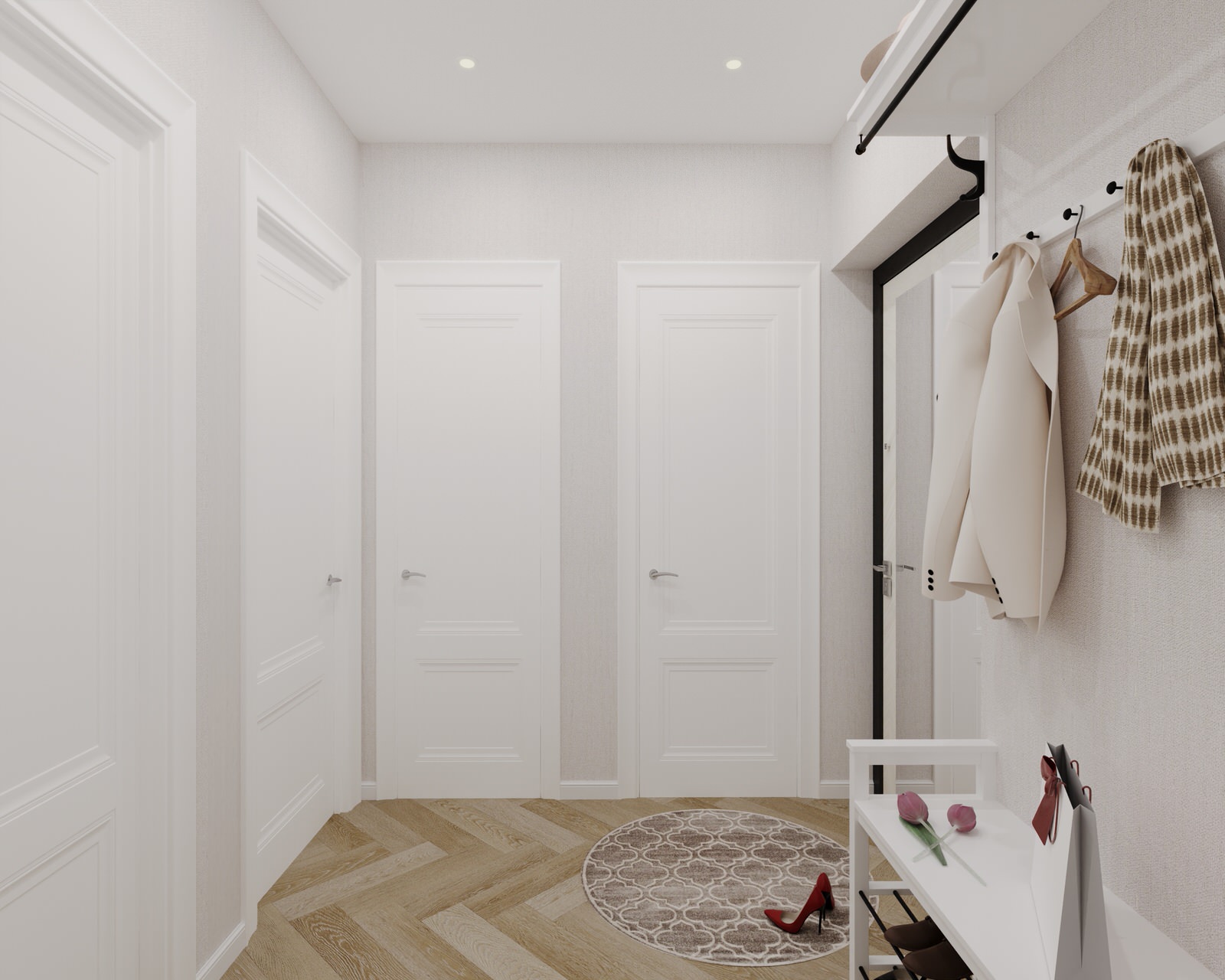 Дизайн проект однокомнатной квартиры в ЖК Кремлевские звезды