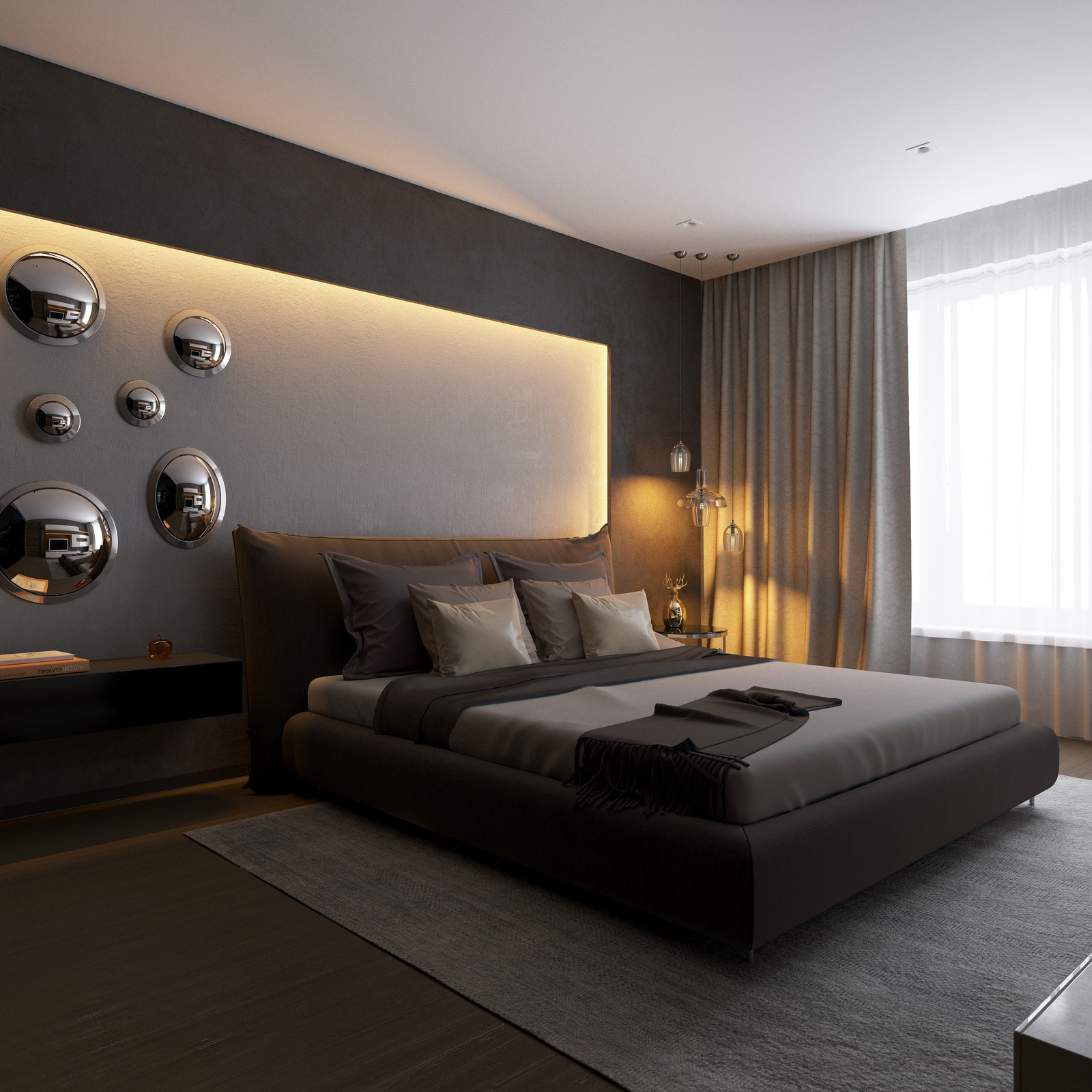 Обложка проекта: Спальня в томном