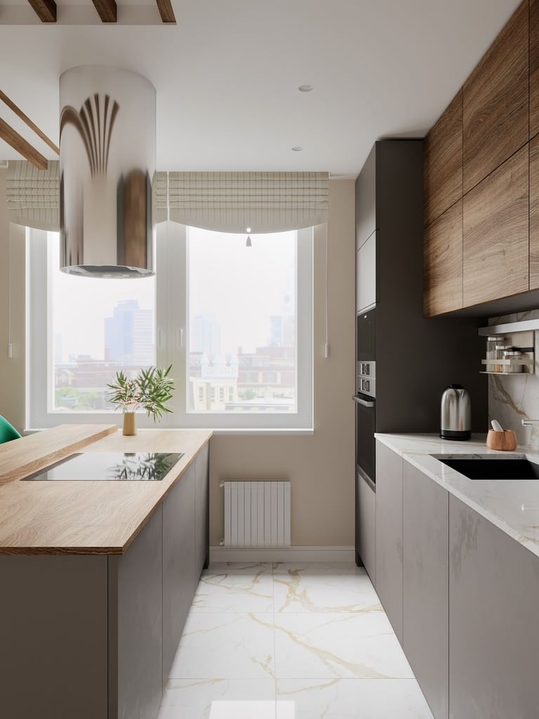 Дизайн интерьера квартиры в современном стиле в ЖК «Царская столица», 107 кв.м.