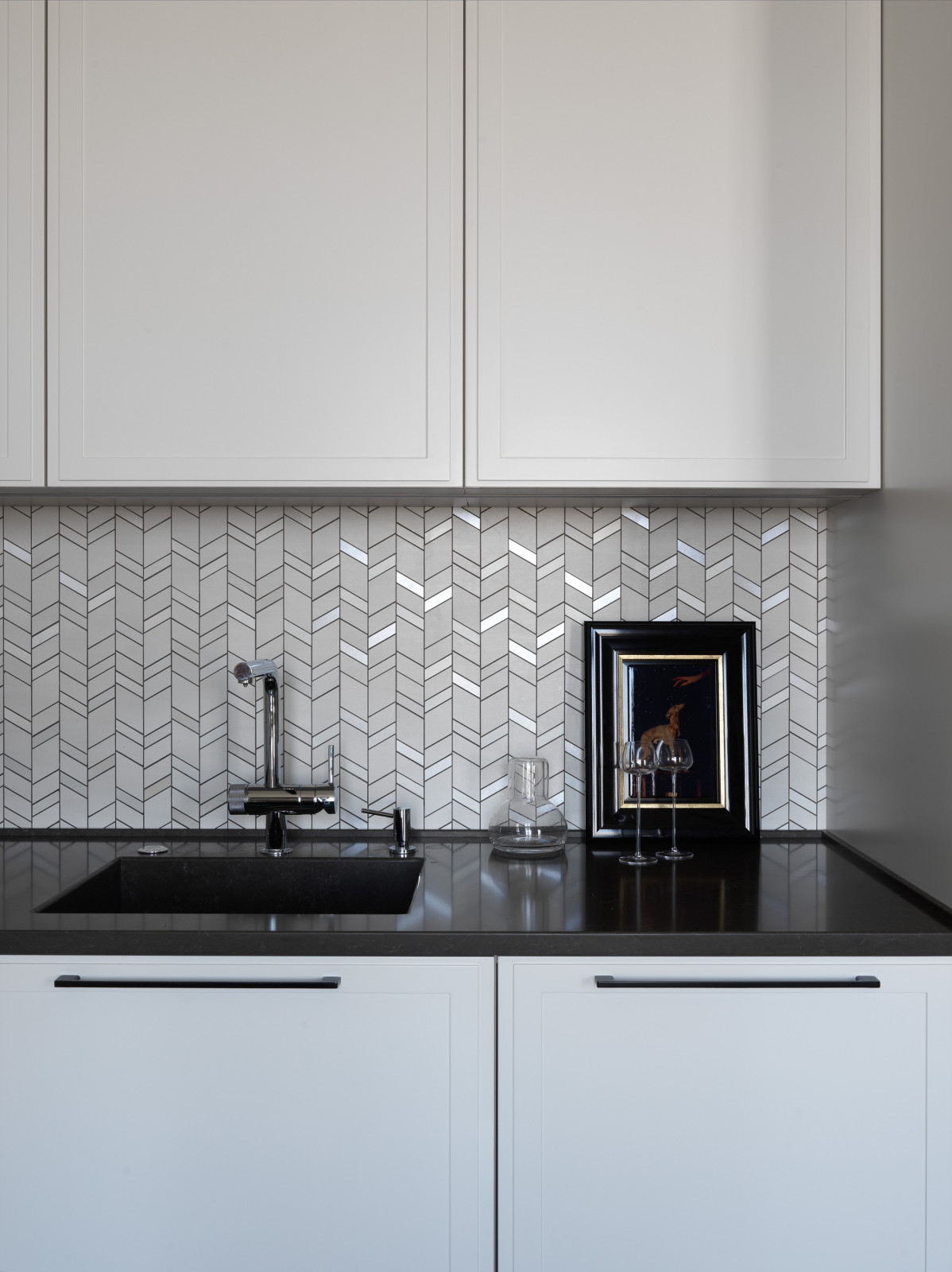 Лаконичная квартира в ЖК "Пресня Сити"