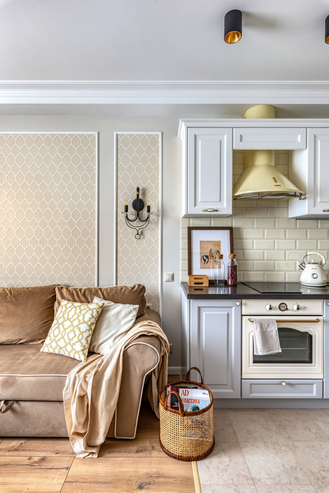 Квартира в аренду, которую сняли за один день: кухня-гостиная