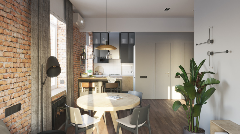 Обложка проекта: Дизайн-проект квартиры на Нагатинской улице