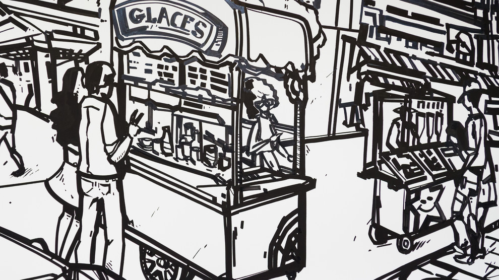 Граффити-оформление стены в комнате подростка