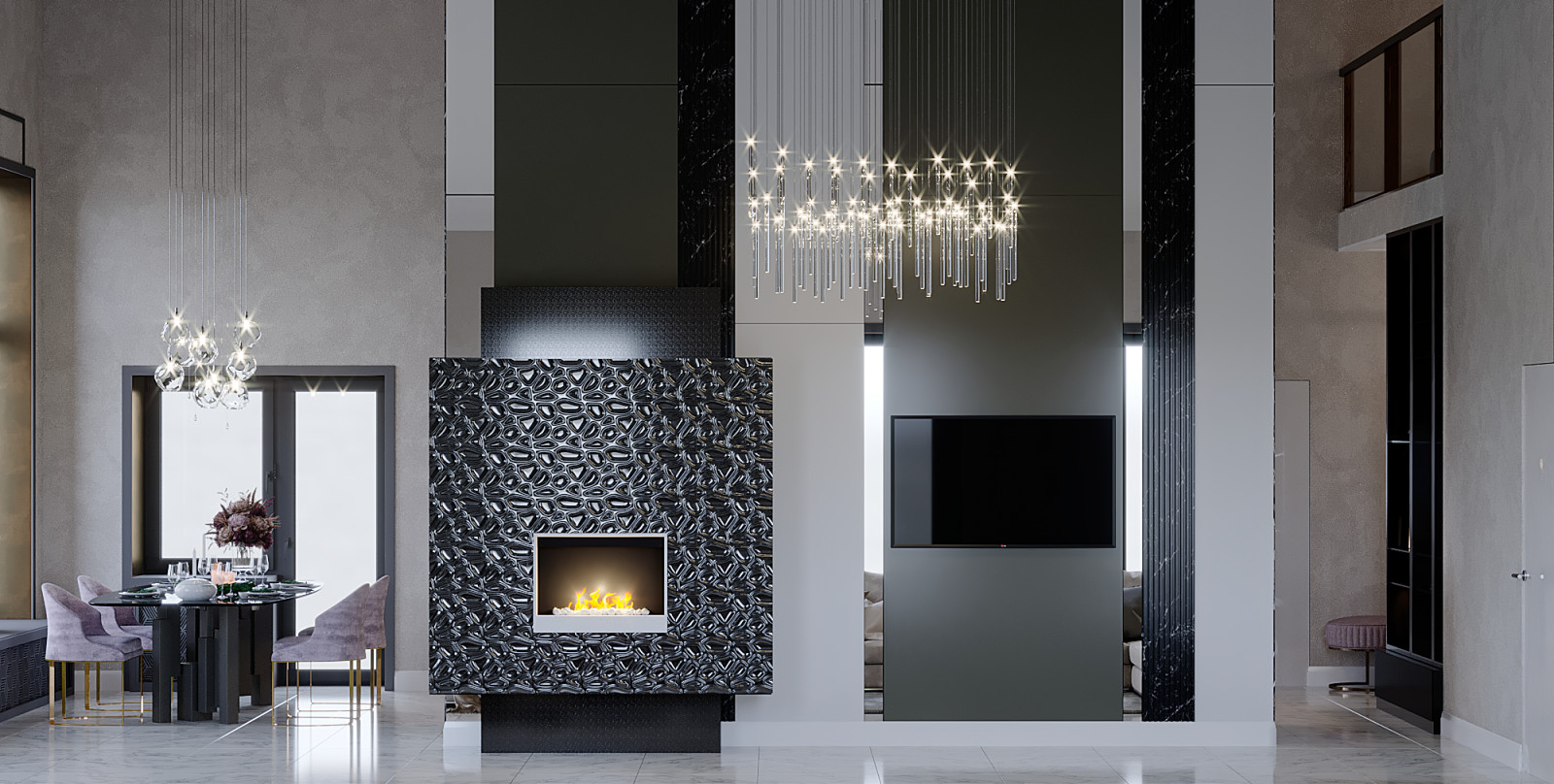 Двухэтажный дом со вторым светом "Искристая прохлада грез"