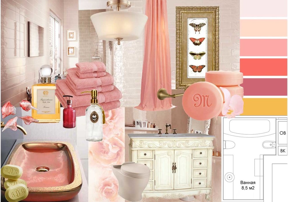 Квартира к классическом стиле нео-барокко