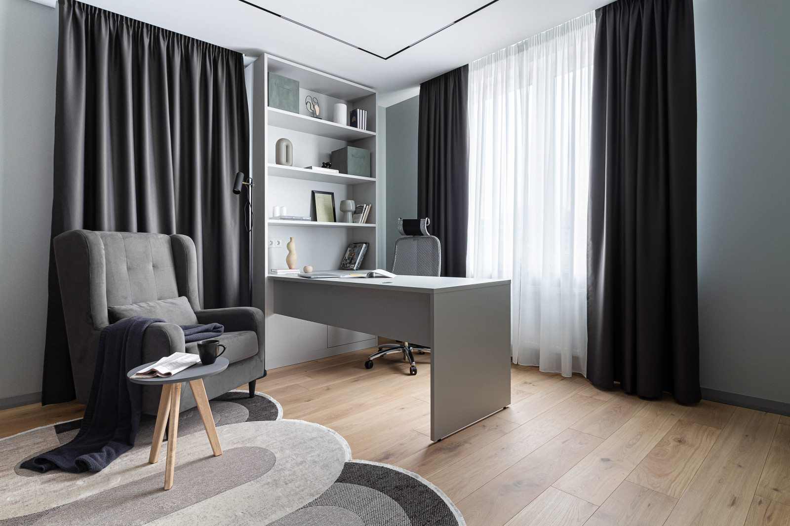 Обложка проекта: Дизайн проект и его реализация. Квартира для молодого человека. ЖК Галактика PRO