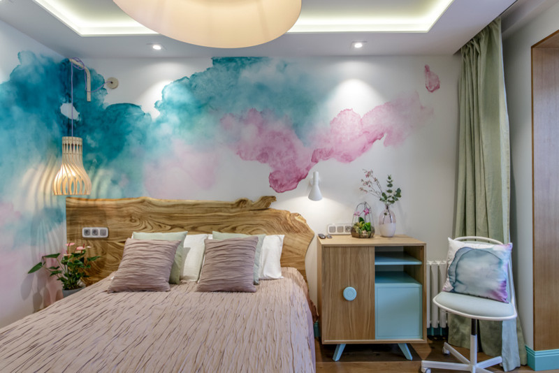 Проект Переделка с НТВ "Спальня в цветных облаках"