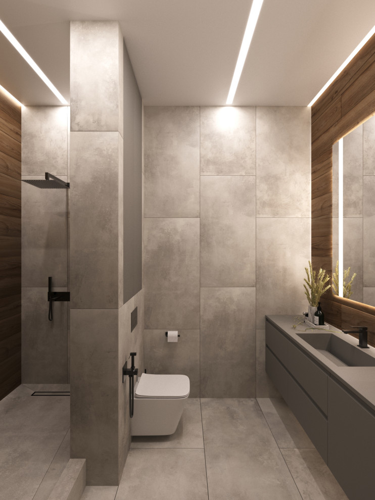 Дизайн интерьера квартиры 77 м2 с 2-мя санузлами и гардеробной