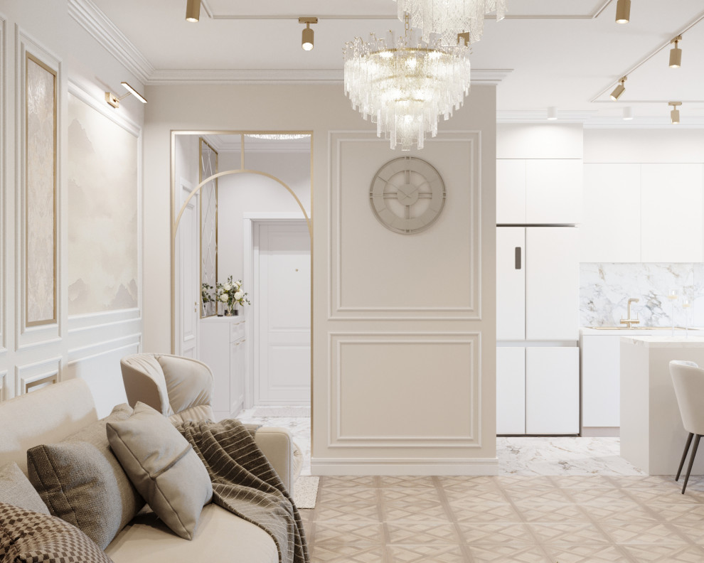 5. Calm classic. Кухня-гостиная