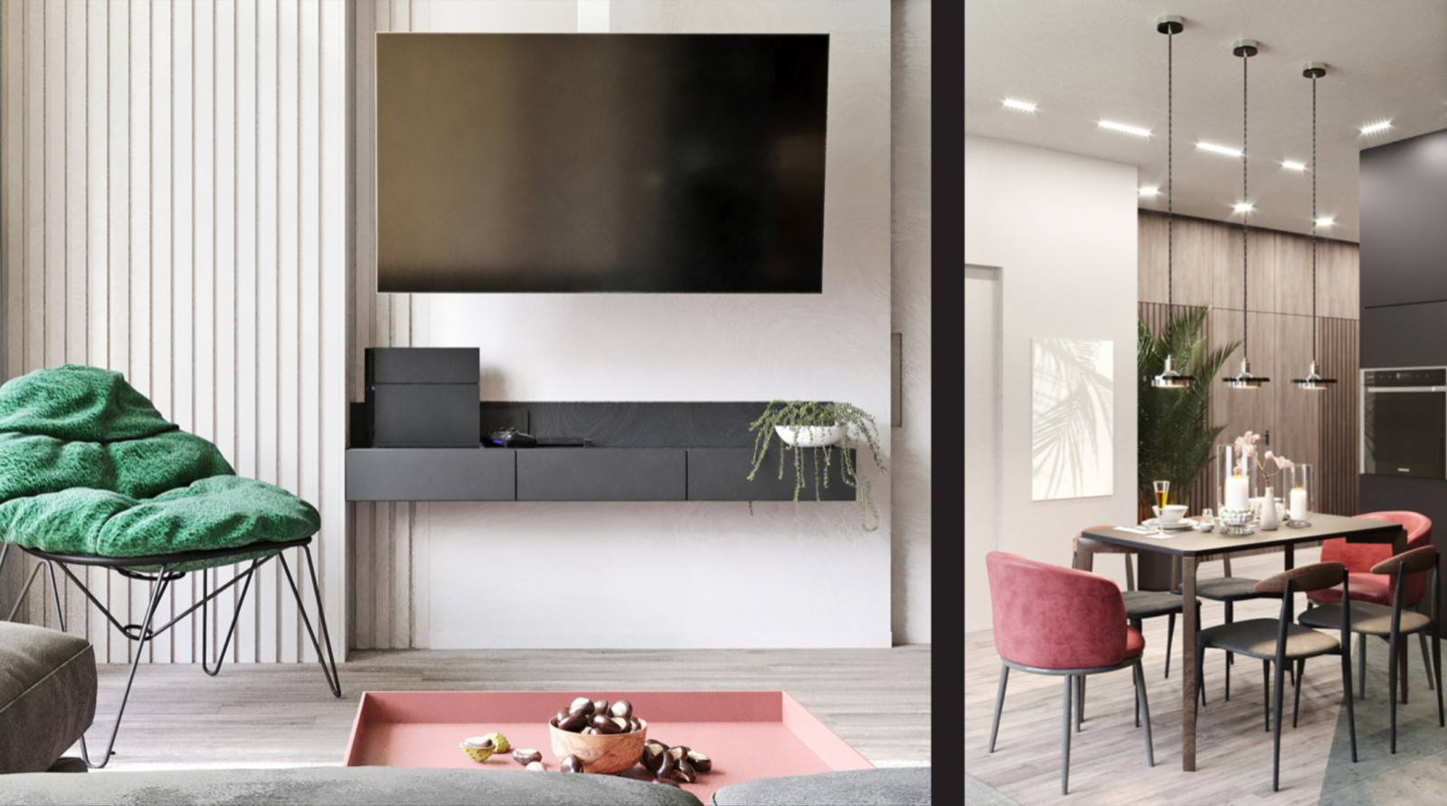 Обложка проекта: Дизайн проект двухкомнатной квартиры