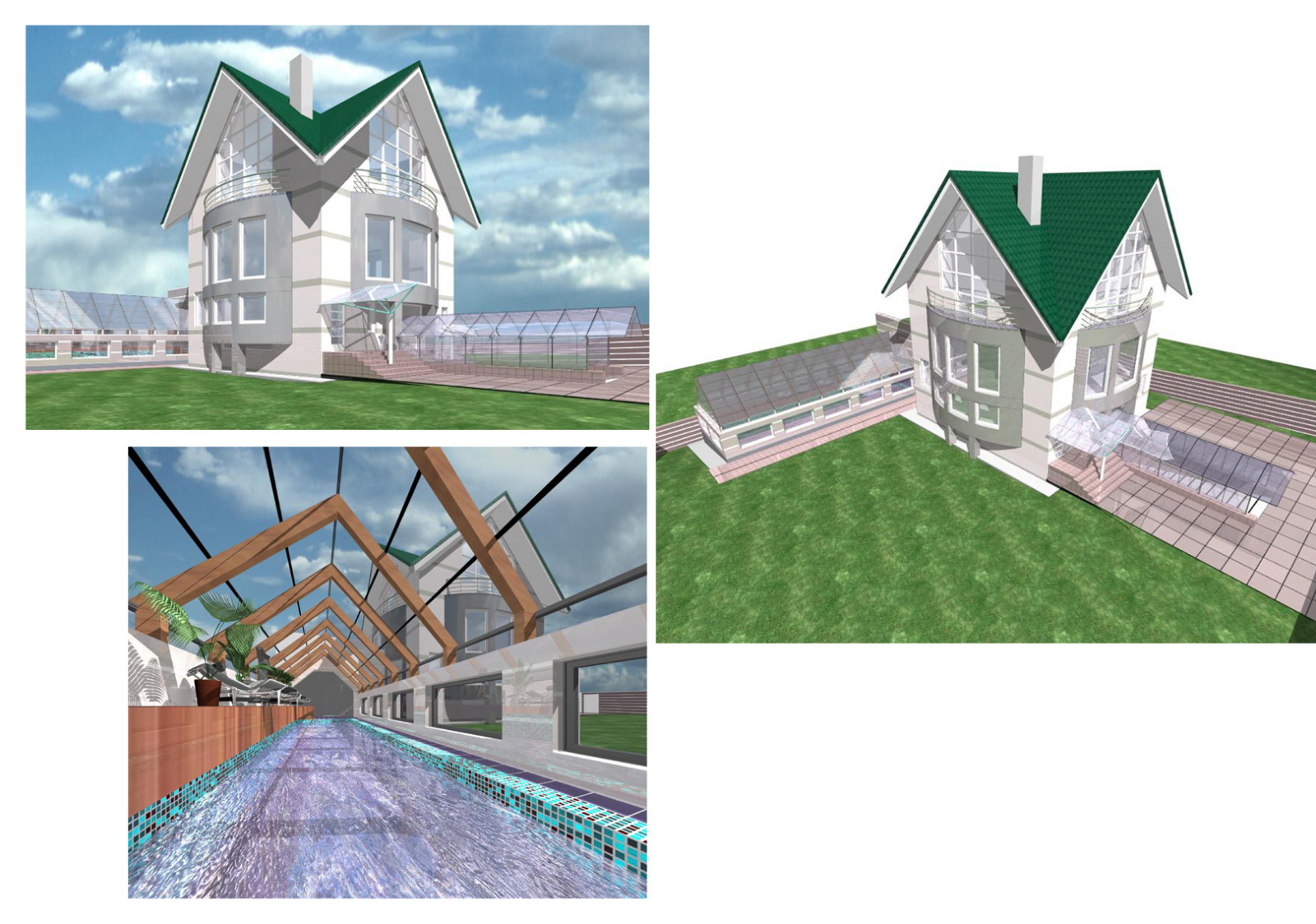 Эскизные проекты коттеджей в Свердловской области