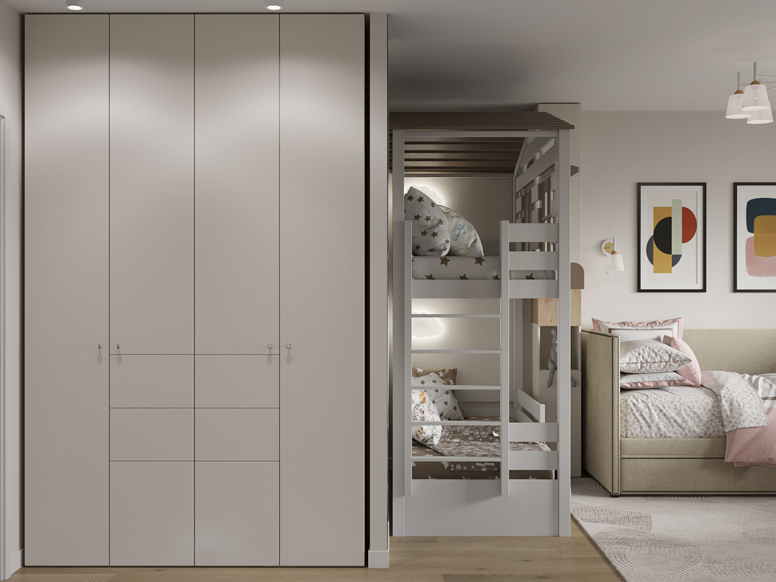 ЖК Новое Купчино, 105м.кв. Современный стиль