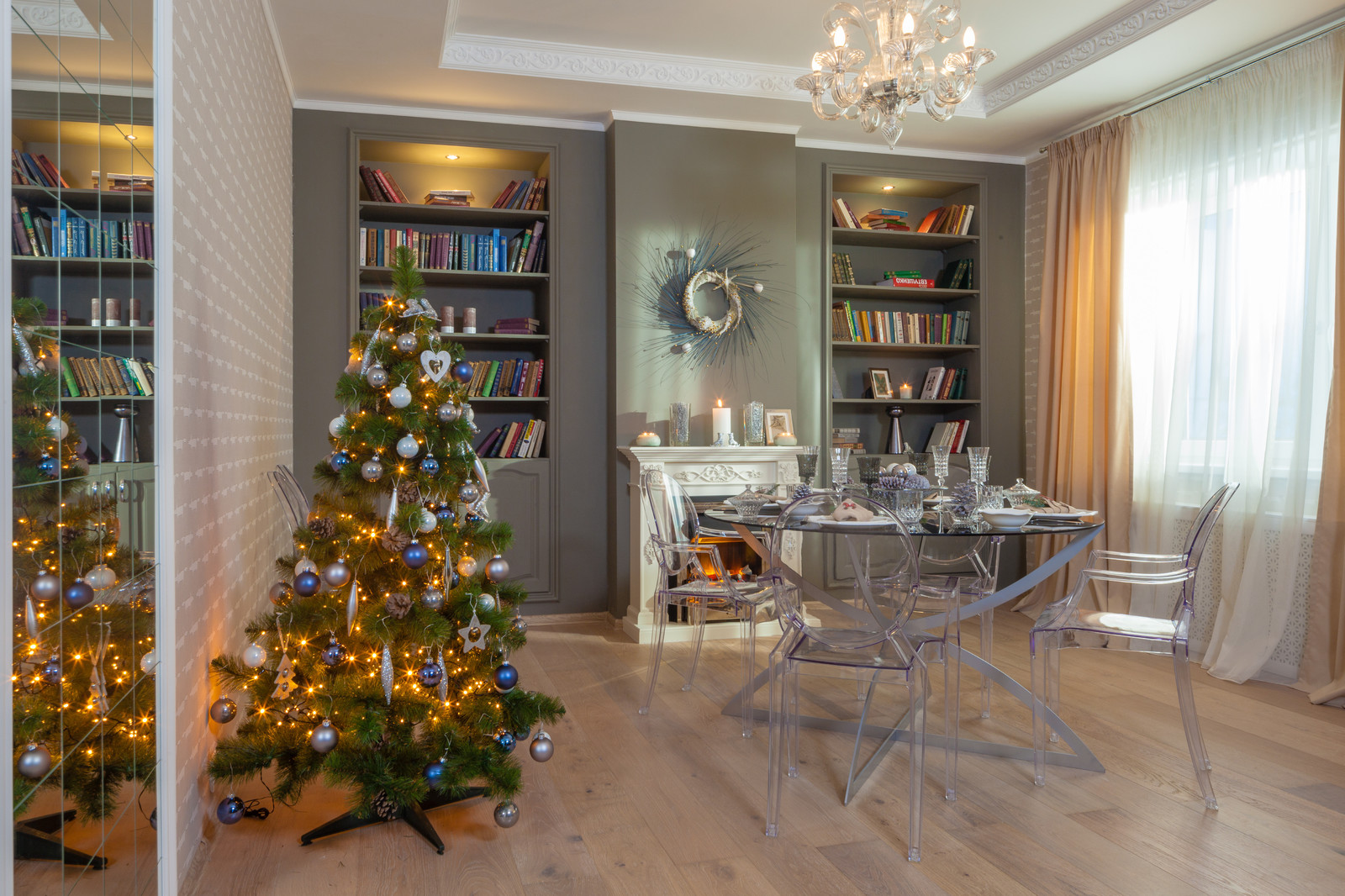 Гостиная на контрастах для программы "Фазенда" Первый Канал