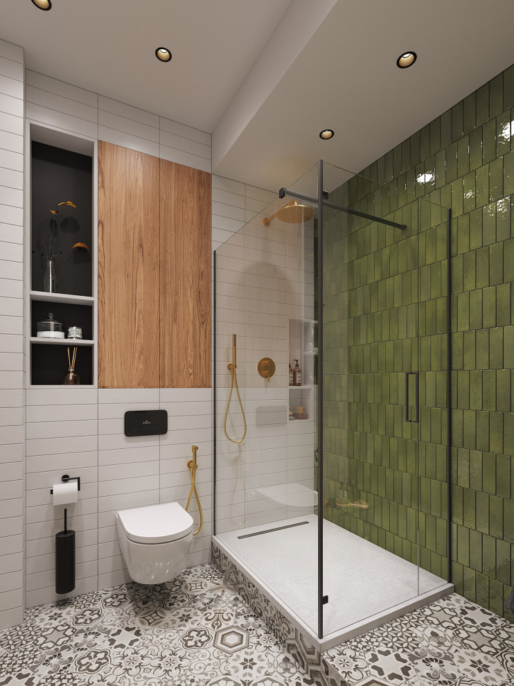 Квартира с зелеными акцентами