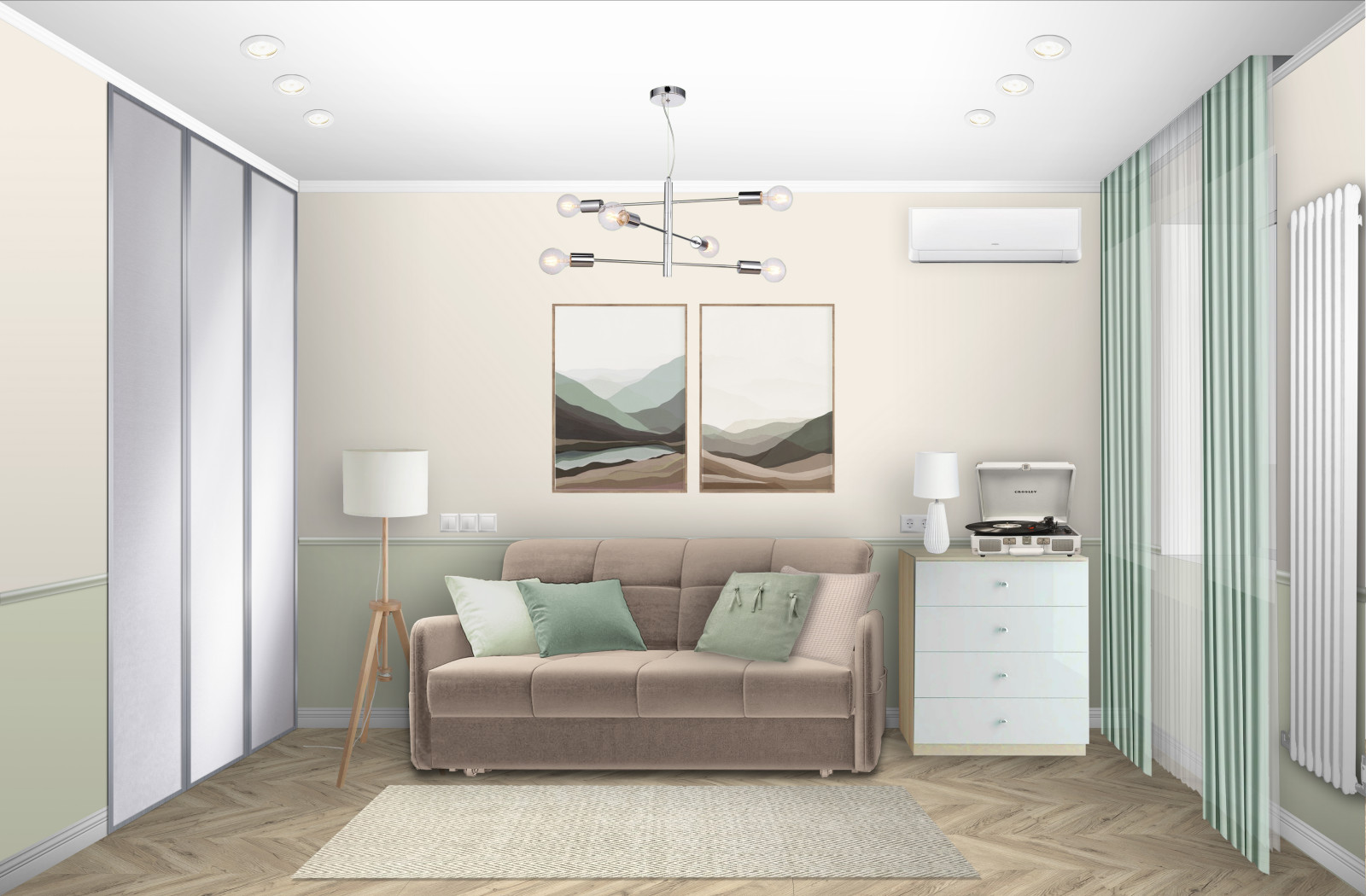 Однокомнатная квартира пос.Фряново