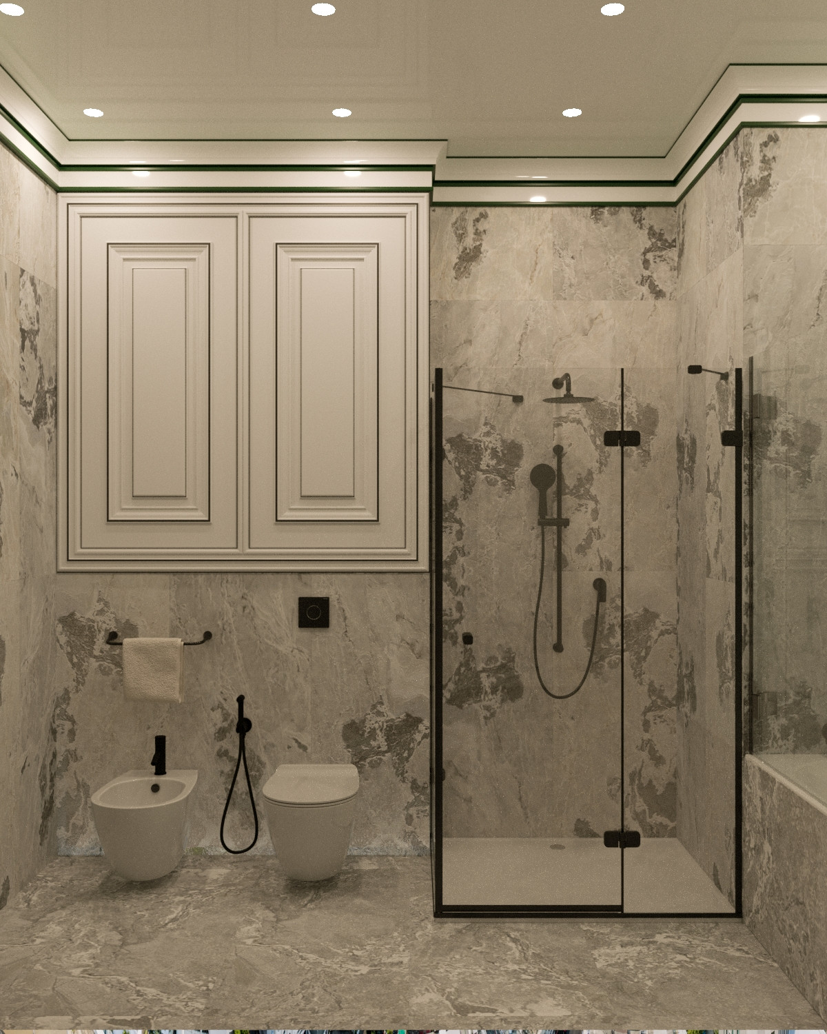 Ванная ЖК Суббота "Пальмовая ветвь"