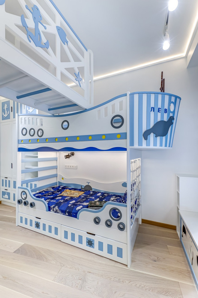 Реализация детской комнаты в морском стиле ЖК Стокгольм