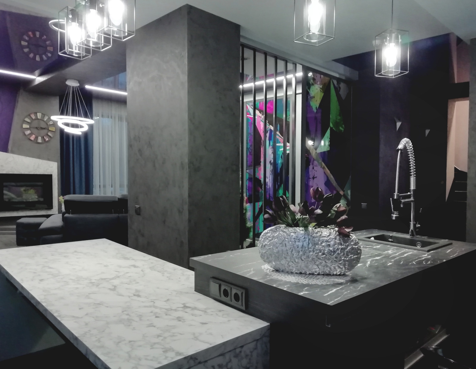 Кухня гостиная .Загородный дом