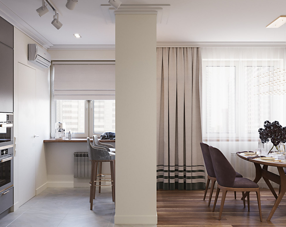 Дизайн кухни-гостиной