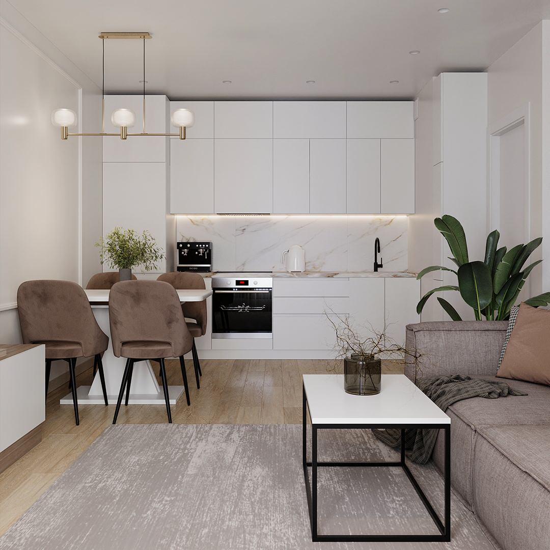 Дизайн-проект однокомнатной квартиры в ЖК "Модум")