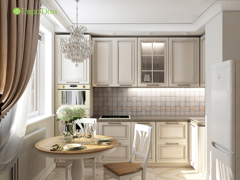 Дизайн двухкомнатной квартиры 52 кв. м в стиле неоклассика