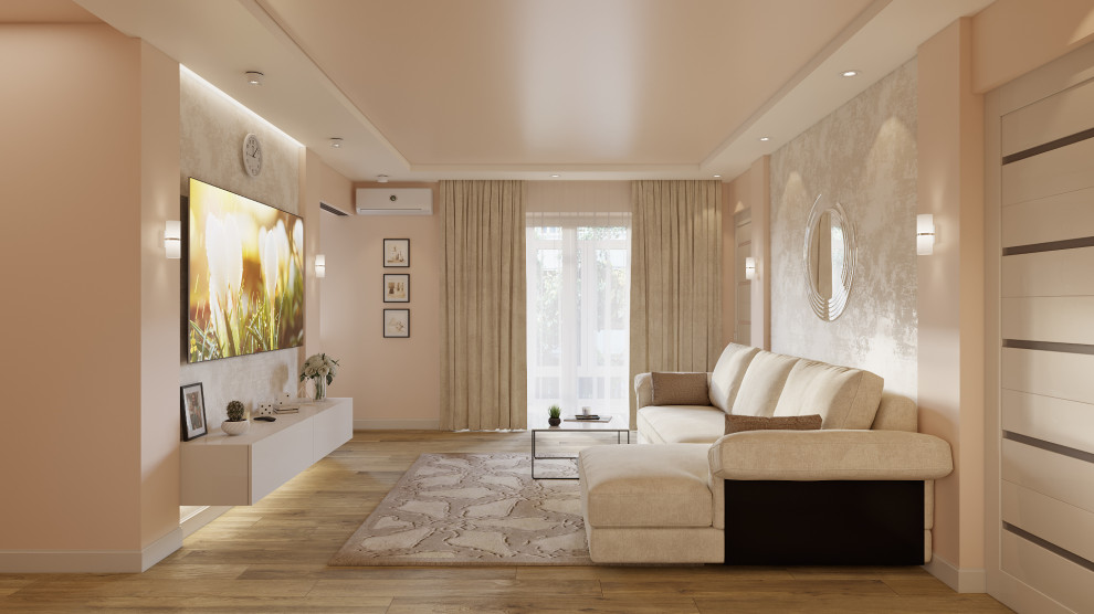 Дизайн двухкомнатной квартиры 44 м2