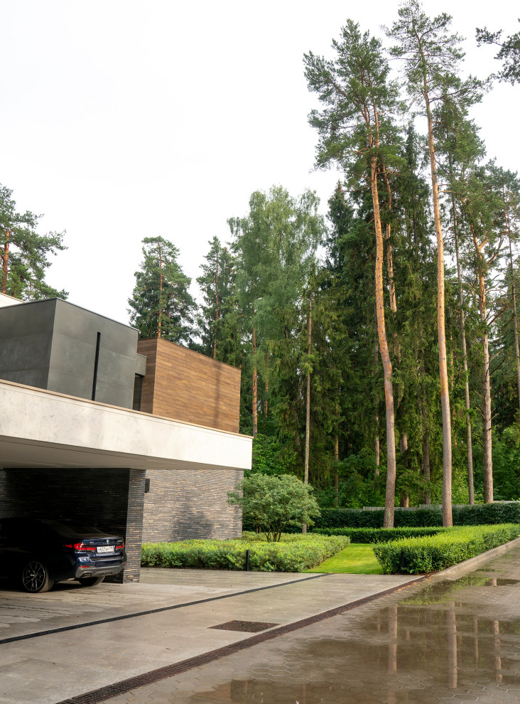 В гармонии с лесом. Модернистский сад. КП Новоуспенский 2020 г