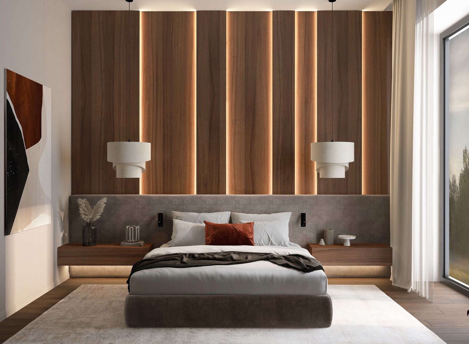 Обложка проекта: Спальня в загородном доме