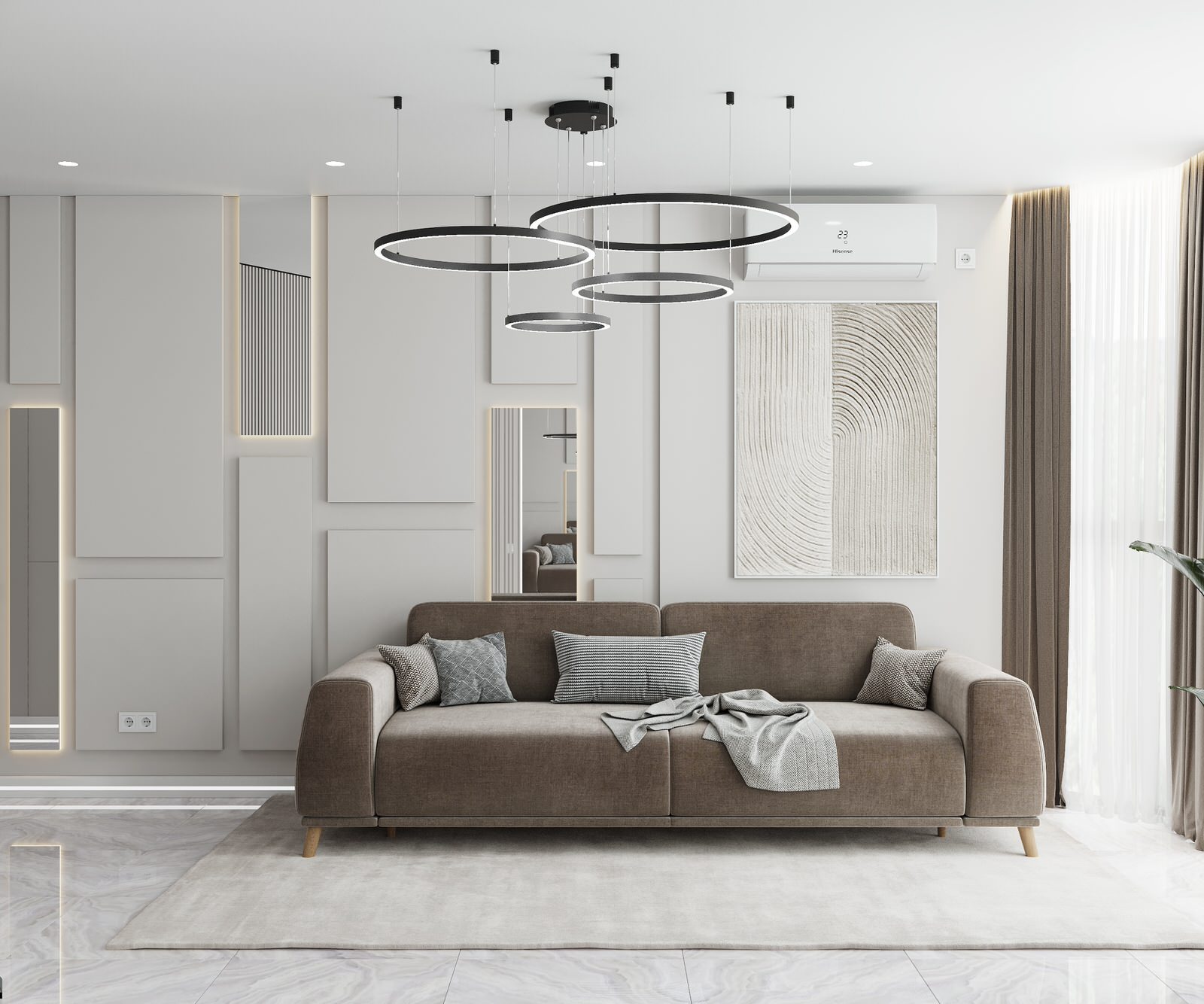 Дизайн квартиры сложной планировки