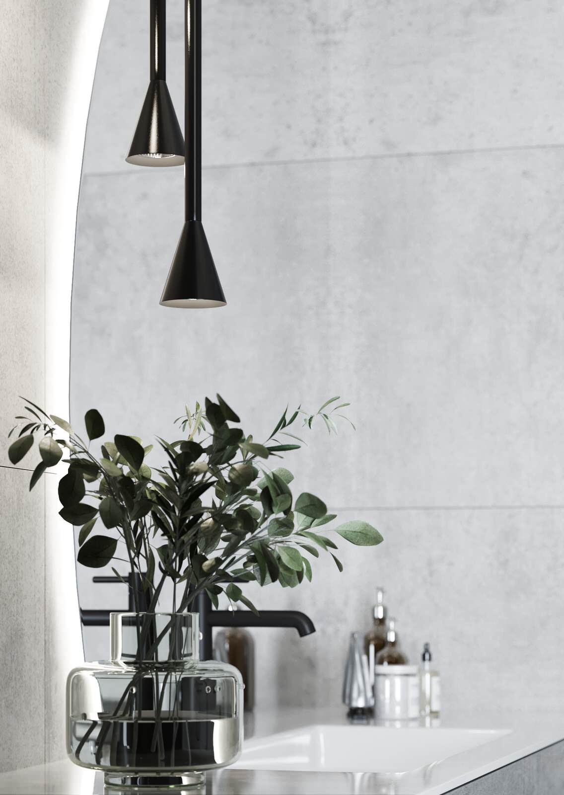 Проект ванной комнаты в ЖК Клевер Парк г.Екатеринбург