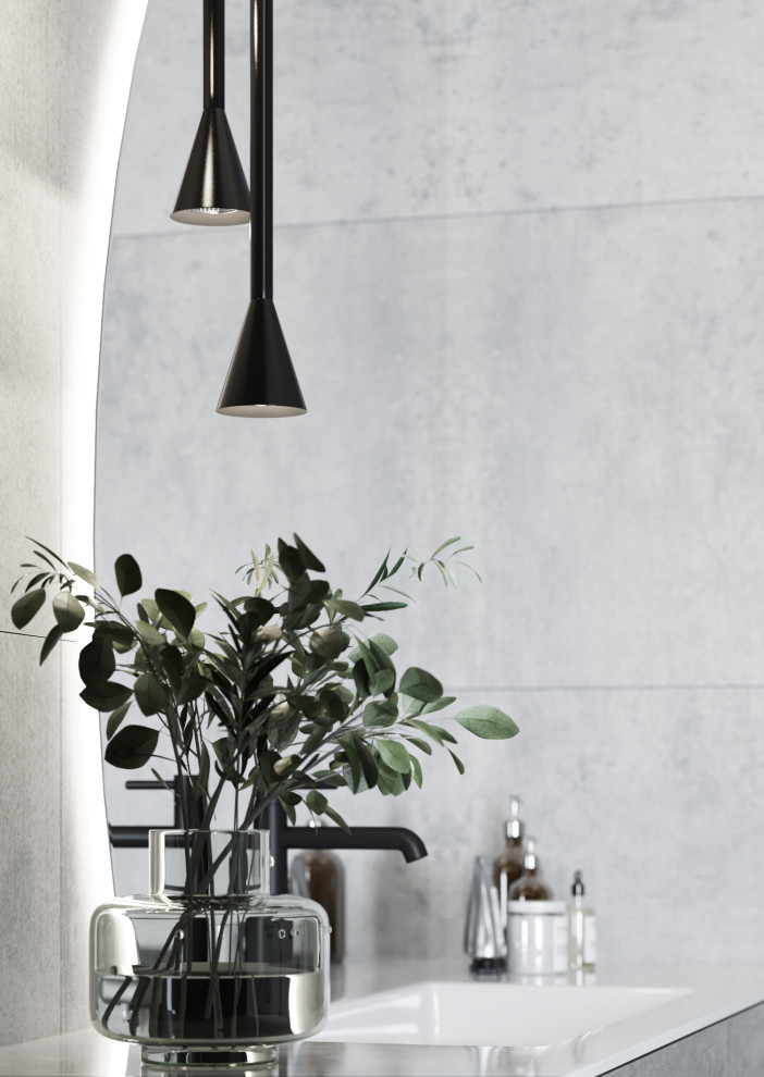 Проект ванной комнаты в ЖК Клевер Парк г.Екатеринбург