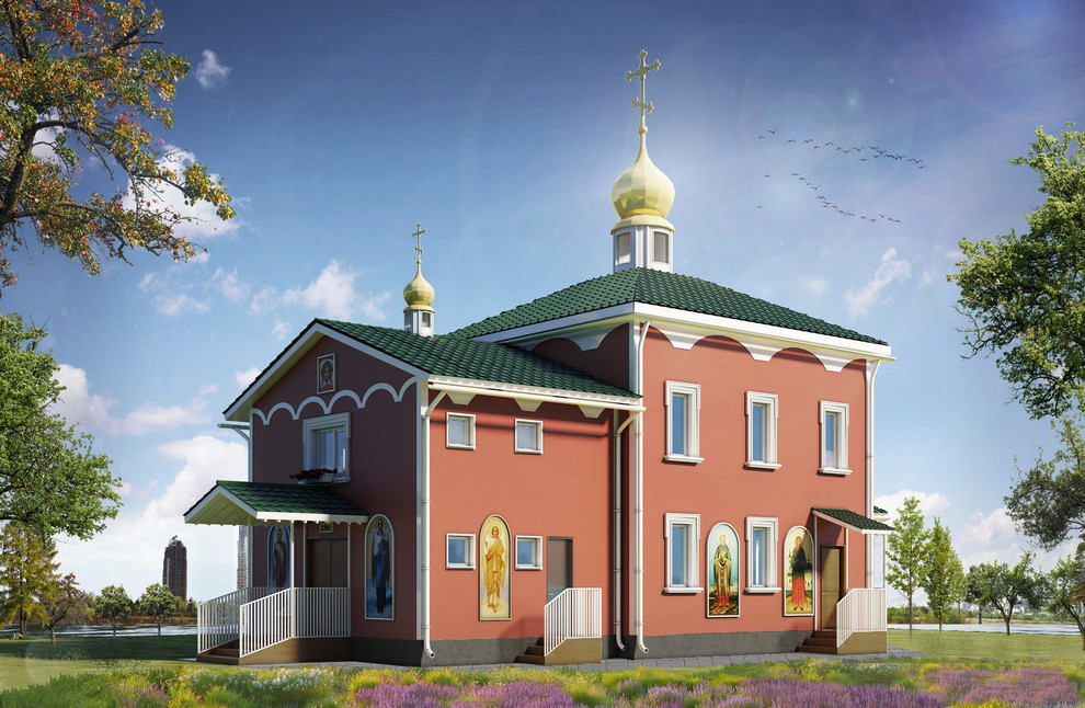 Обложка проекта: Небольшой храм под Санкт-Петербургом
