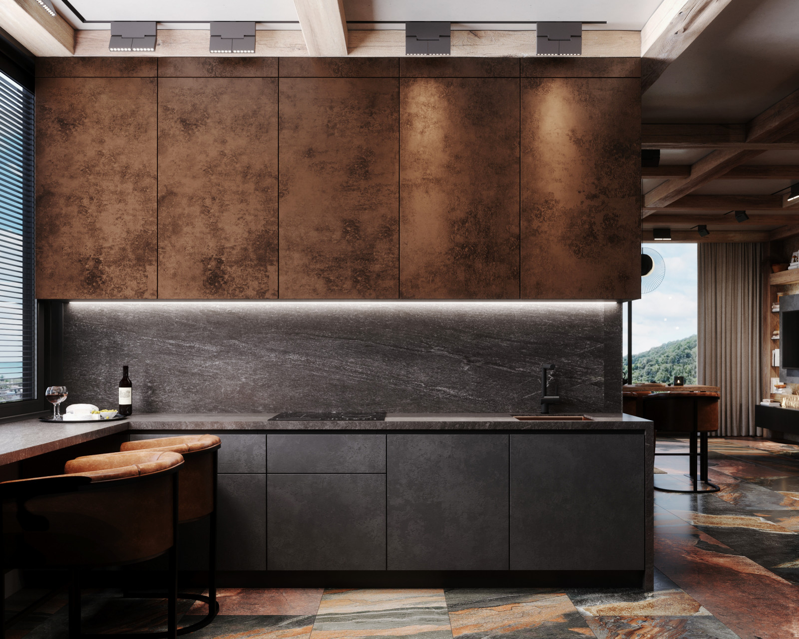 Обложка проекта: Дизайн и визуализация Пентхауса