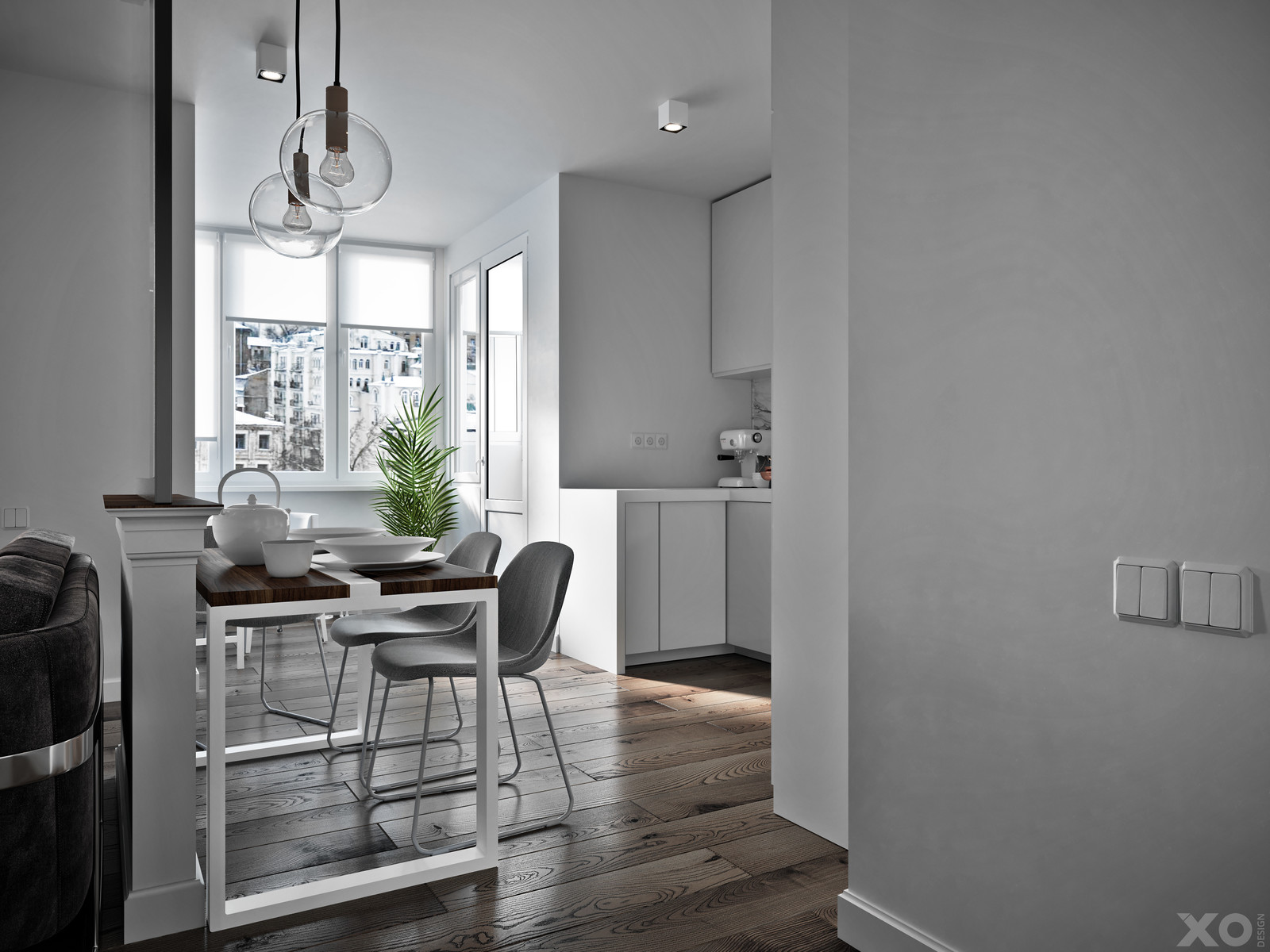 Minimalism in 48 m2