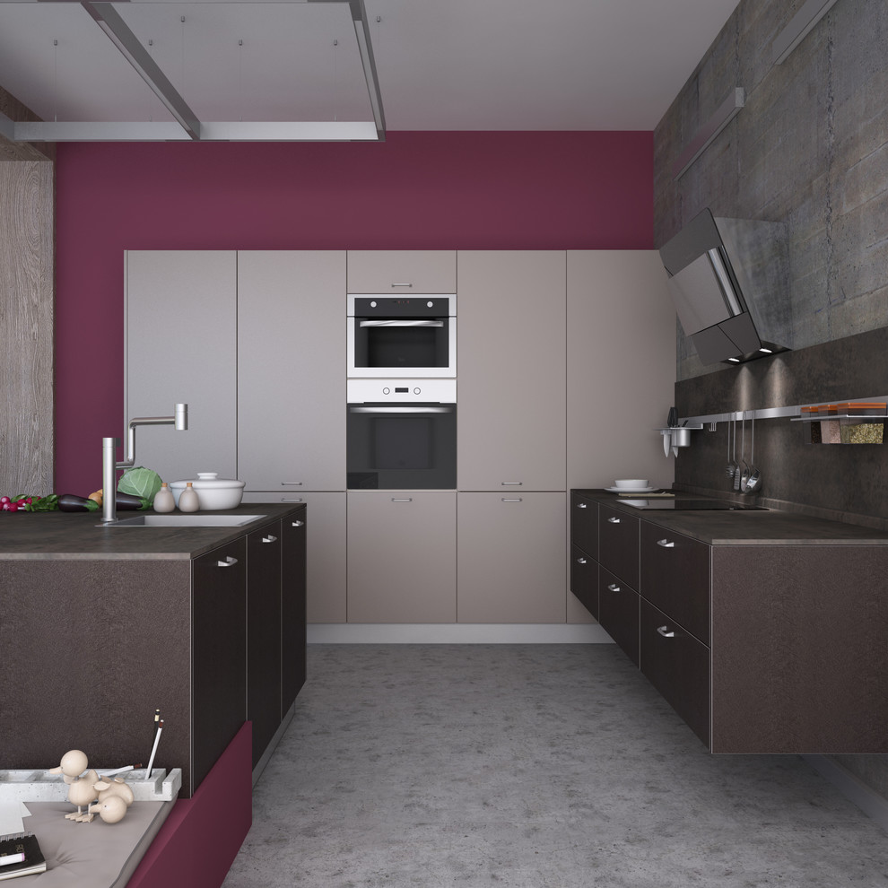 Модульная кухня Impress Shine-Amber