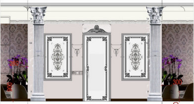 Схема размещения лепнины