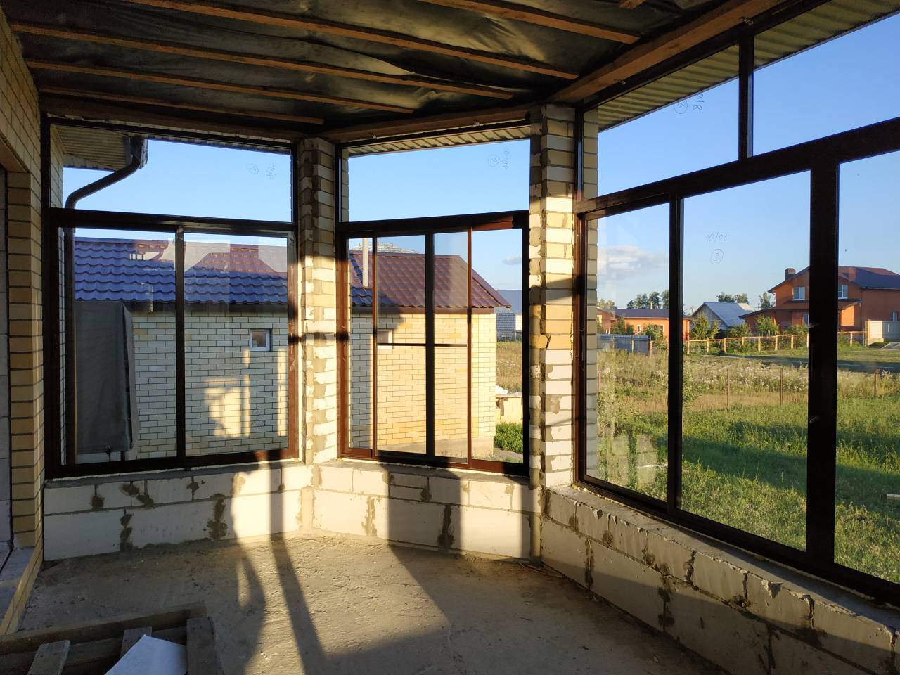 Веранда из алюминиевого профиля