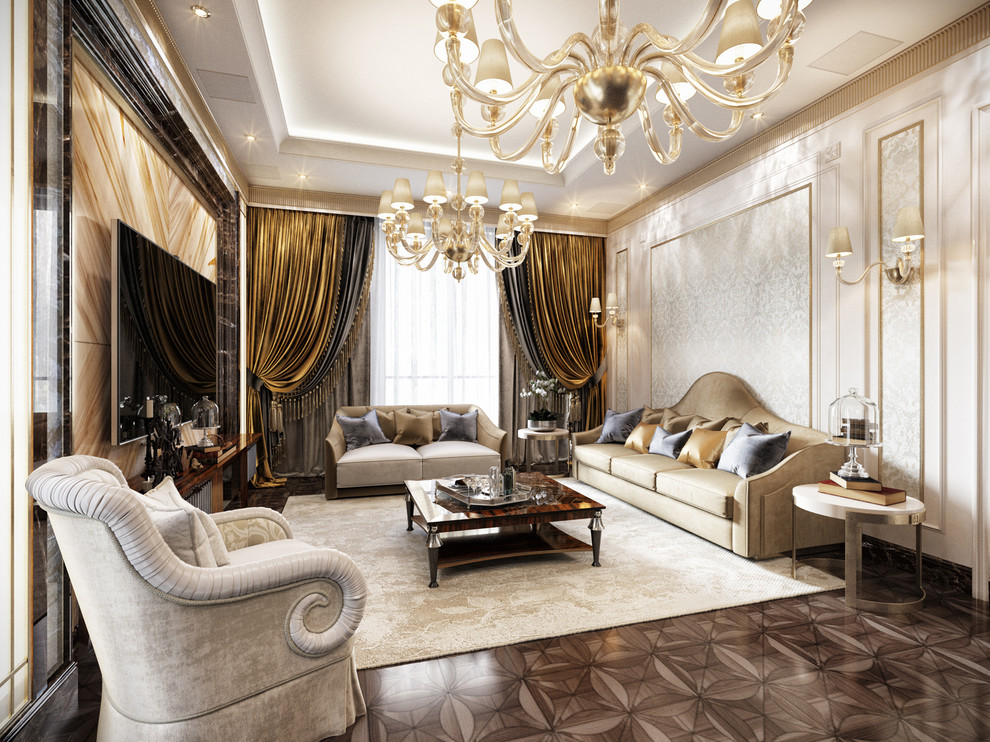 Интерьер в стиле ар-деко с элементами дикой природы