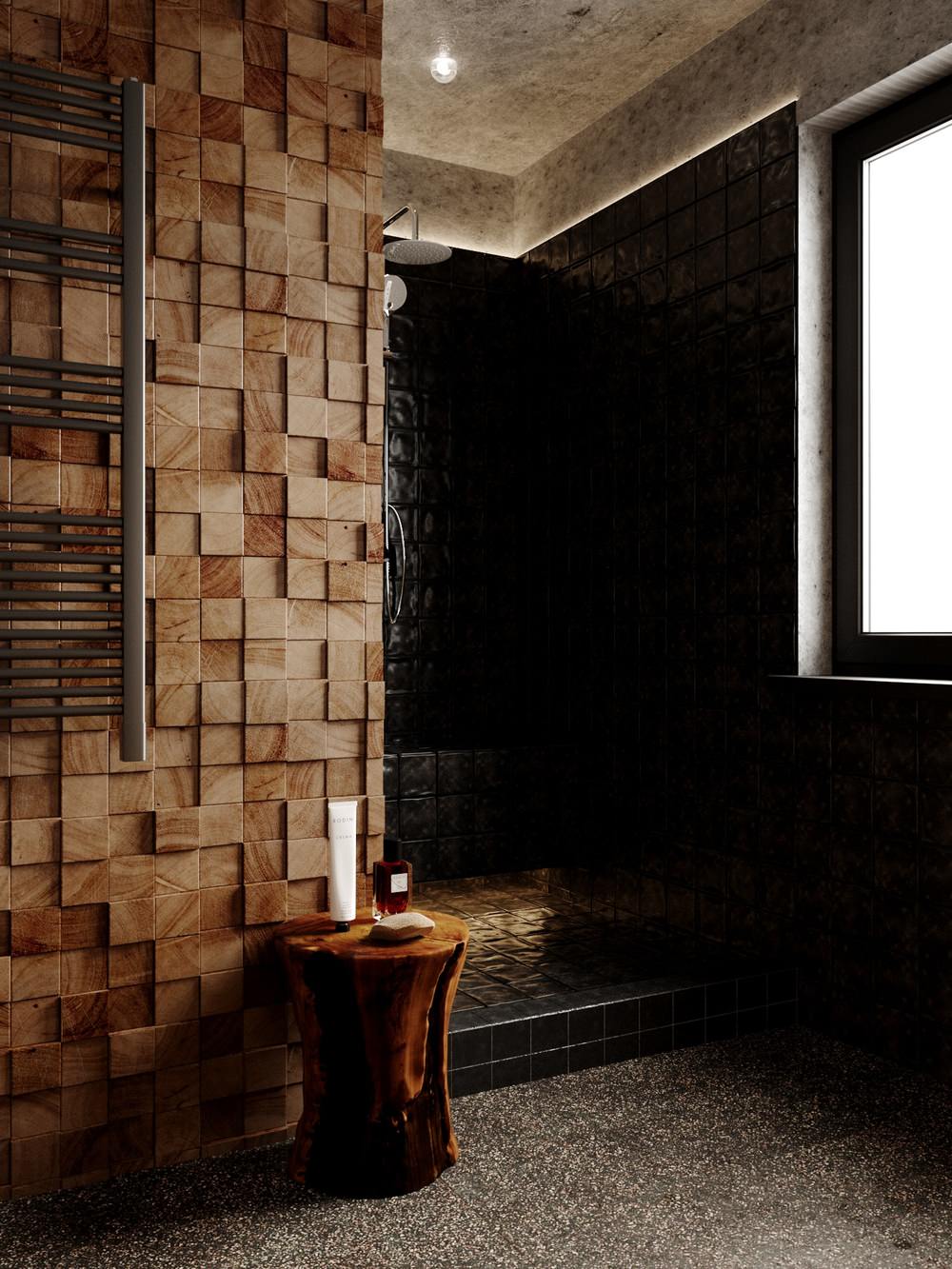 Загородный дом 147,7 м² с черными акцентами