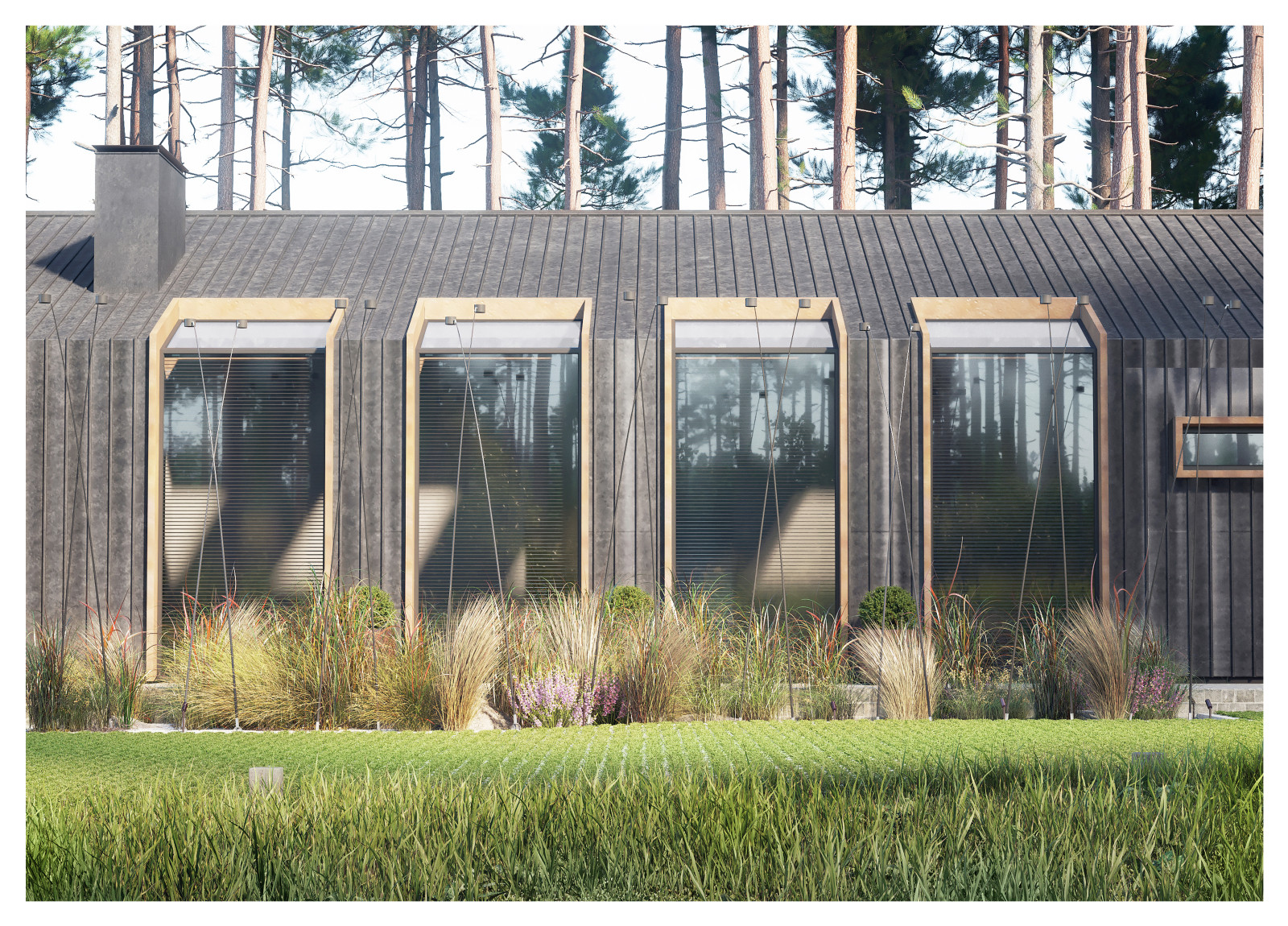 Дом охотника. Благоустройство территории.