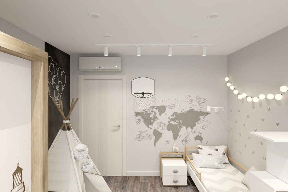 Двухкомнатная квартира 60 м2 в современном стиле в ЖК "Дмитровский Парк"