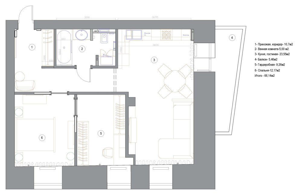 Квартира для молодой женщины