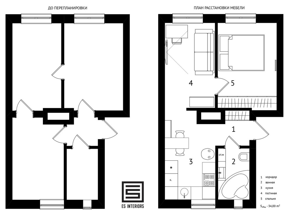 Скандинавский интерьер в немецком доме в российском городе.