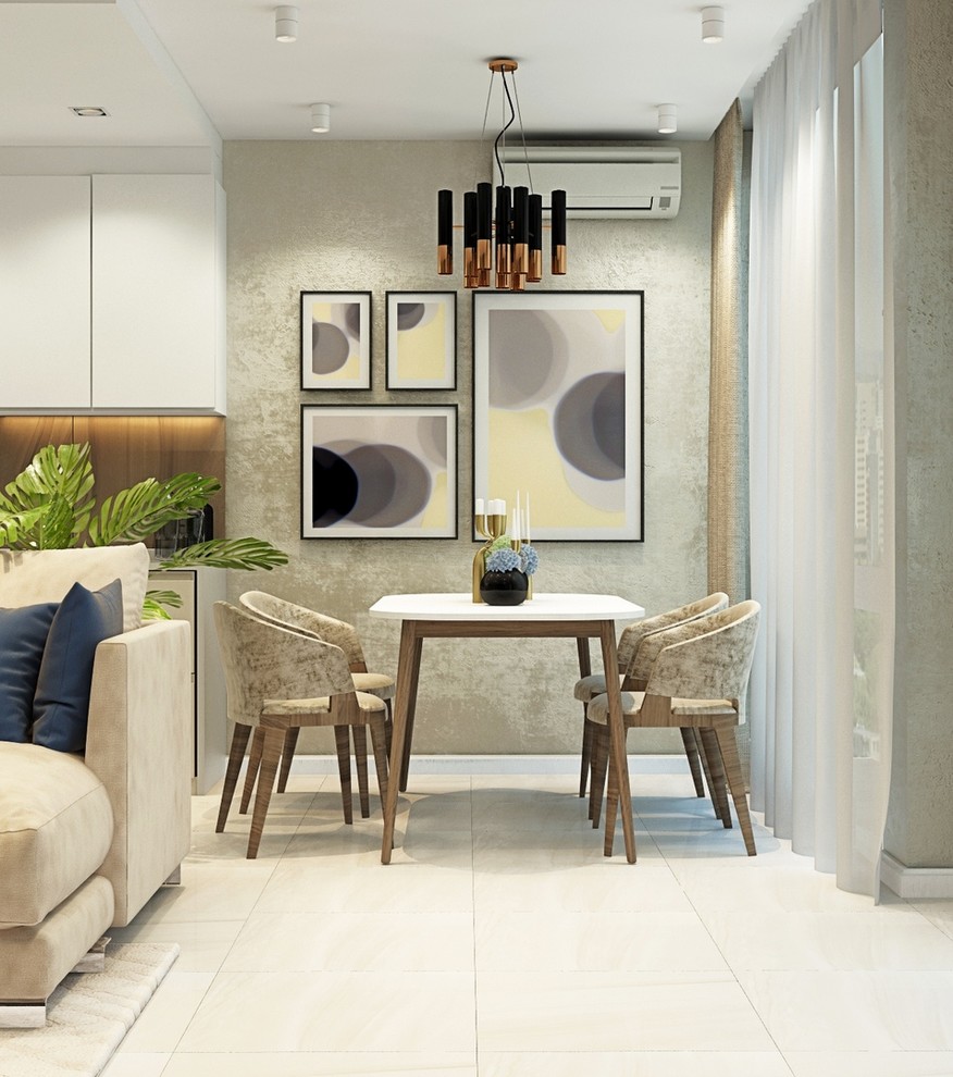 Дизайн - проект 3к. кв 96 м2 для молодой семьи в ЖК "Никольский"