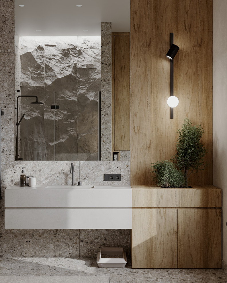 Обложка проекта: "Дом у озера" Ванная