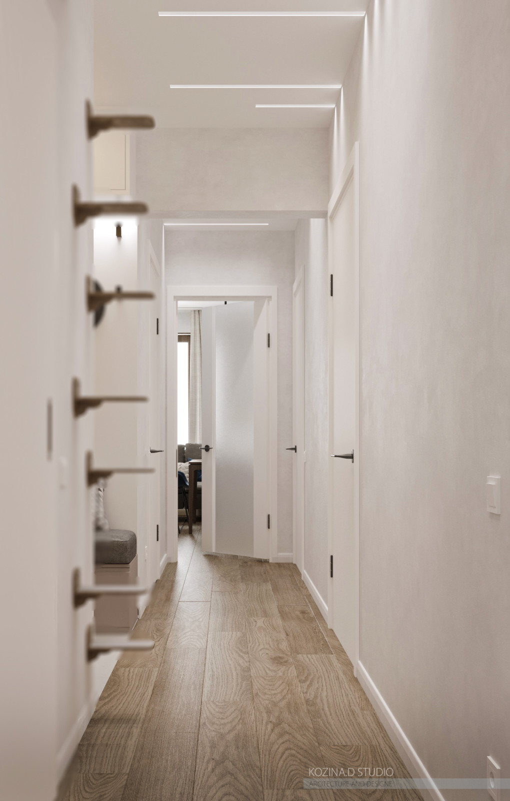 Проект трехкомнатной квариты (82 м²) в Санкт-Петербурге