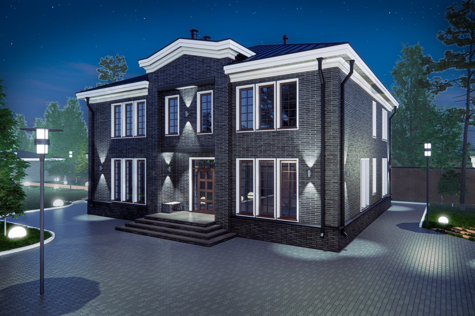 Жилой дом с гаражным комплексом