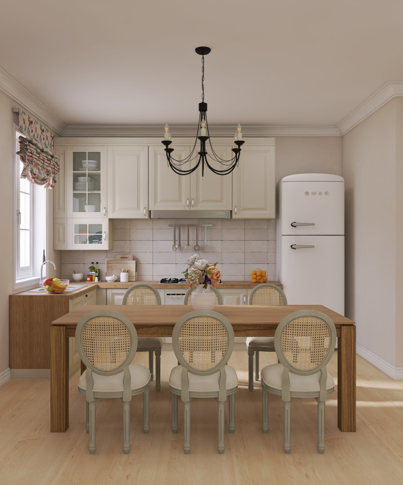 Проект кухни-гостиной в стиле "Прованс"