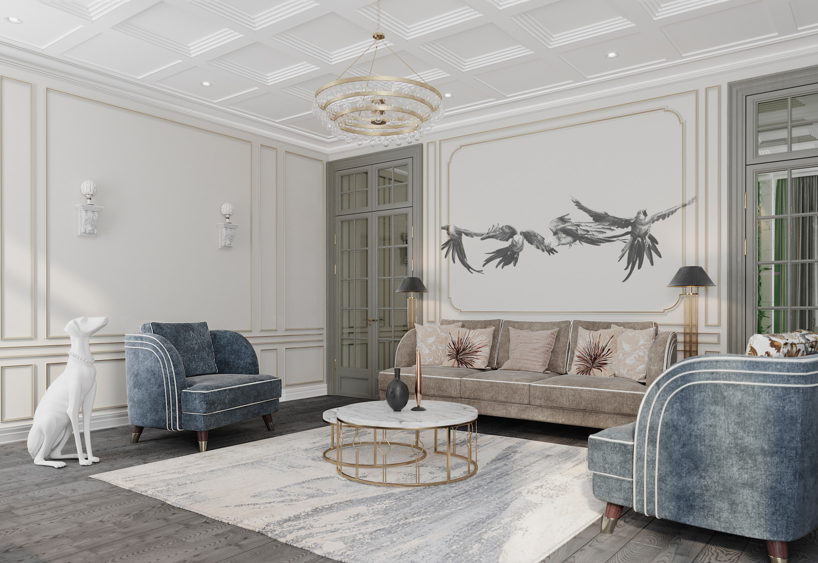 Квартира неоклассика 170м2